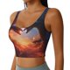 thumbnail image 2 of Balery Red And Blue Fire Cloud Dragon Sujetadores deportivos con espalda cruzada para mujer, acolchados, sin costuras, de alto impacto, ideales para yoga, gimnasio, entrenamiento y fitness.-Large, 2 of 8