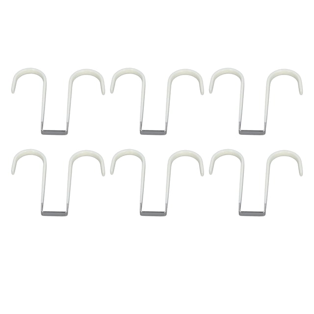 Ganchos Para Colgar Sobre La Puerta, Capacidad De Carga De 20 Libras, Ganchos Para Colgar Sobre La Puerta, 6 Piezas De Acero Con Alto Contenido De Manganeso Para Toalla