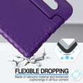 thumbnail image 2 of for Samsung A7 Lite 2021 SM-T220/T225/T227 case, Shockproof, Silicone Rubber EVA Portable Handle Stand Protective Kids Cover Case for Samsung Galaxy Tab A7 Lite 8.7", Purple, 2 of 5