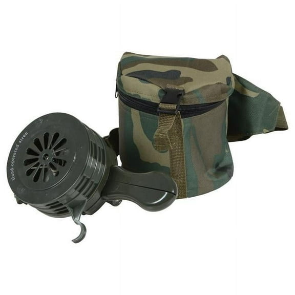 Vestil Manufacturing SIREN-100-P-GN Siren Plastic Hand Crank - Army Green