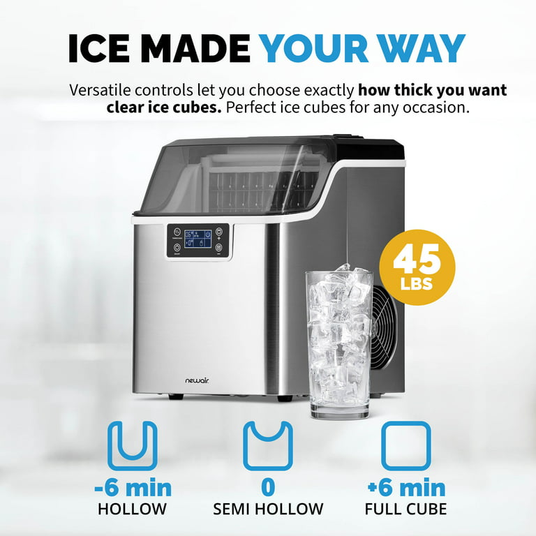 Newair Counter Top Clear Ice Maker, Water Filtration/ice Machines, Household