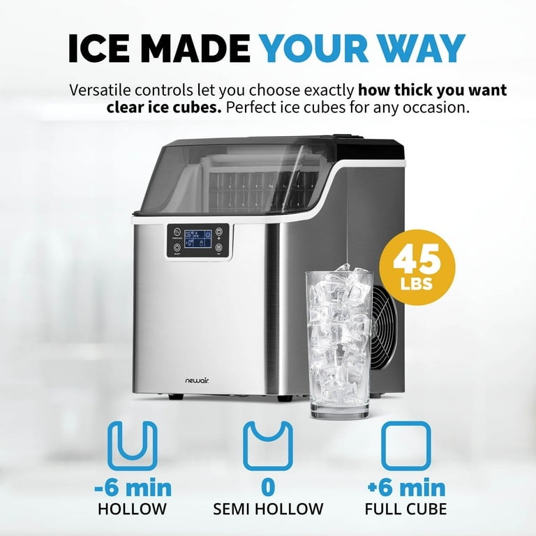 Newair 45lb. Nugget Countertop Ice Maker with Self-Cleaning