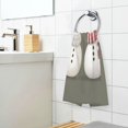 thumbnail image 3 of Yayeee 2 Pack Hand Towels for Bathroom 100% Cotton 16" x 28" Kitchen Towel, Gray Cute Snowmen, 3 of 7