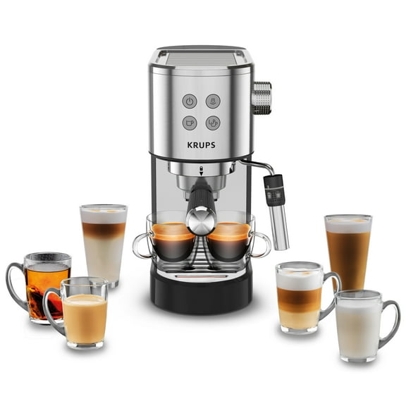 (Open Box) Krups Divine Pump Espresso Maker, Stainless Steel, XP444C50