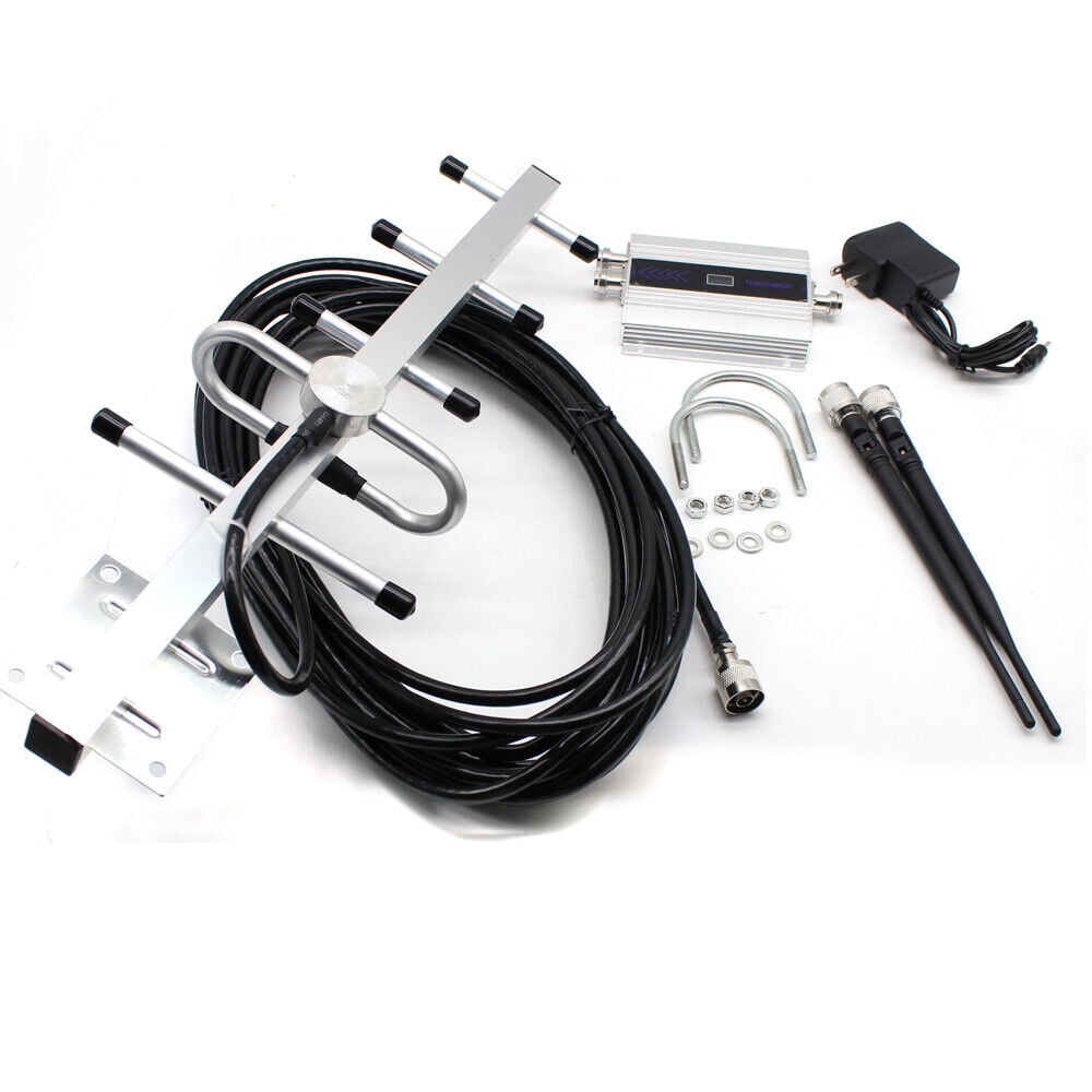 Miumaeov GSM 900MHz Cell Phone Signal Booster Repeater Amplifier+Yagi Antenna 4G Indoor