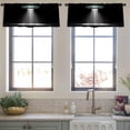 thumbnail image 3 of LALILO Kitchen Curtain Valance Vintage Ufo Black Ufo Flying Rod Pocket Window Curtain 52"x 18" Set of 2, 3 of 5