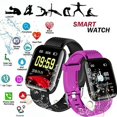 thumbnail image 2 of Reloj inteligente a prueba de agua con pantalla de frecuencia cardíaca y presión arterial, seguimiento de actividad física Smartwatch 116 Plus Pantalla a color Ormromra WMZL-652-3, 2 of 7