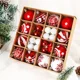 thumbnail image 2 of 16/30/36 piezas de adornos de bolas de Navidad con formas especiales para decoración de fiestas de árboles de Navidad, colgantes de esferas navideñas, bolas de regalo para fiestas, 2 of 4