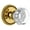 Gold, variant on Grandeur Chambord Crystal Door Knob with Soleil Rosette