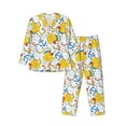 thumbnail image 1 of Fotbe Ducks and Anchors Pijama de Hombre con Estampado de Manga Larga, Conjunto de 2 Piezas, Ropa de Dormir Suave y Cómoda con Bolsillos-Large, 1 of 7