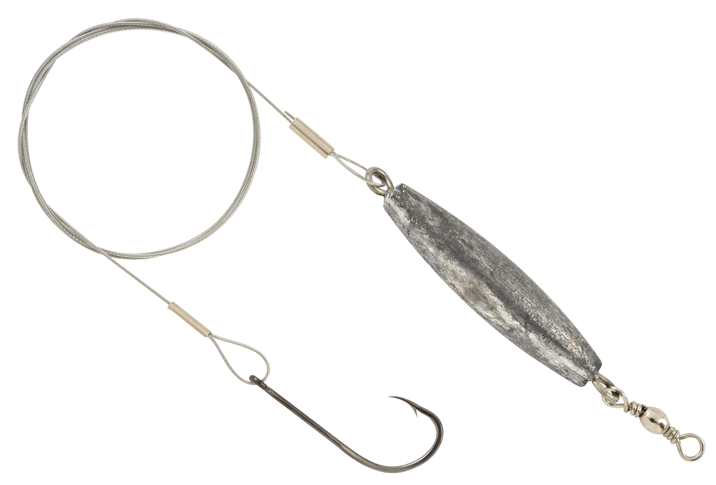 Hurricane Salt Tackle Flounder Saltwater Bottom Fishing Wire Rig, 1 oz