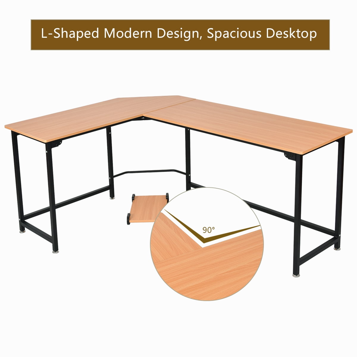 Gymax Home Office L Shaped Corner Computer Desk Pc Latop Study Table Gymax Home Office L Shaped Corner Computer Desk Pc Latop Study Table Workstation Com