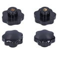 thumbnail image 2 of Filfeel 2Pc Star Grip Knob Tighten Nut Clamping Handle Machine Tool Accessories M12 X 80, 2 of 8