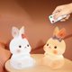 thumbnail image 3 of Luz Nocturna recargable por USB para niños, lámpara de silicona suave con bonito Conejo, animales de cerdo con Sensor táctil, decoración de dormitorio, 3 of 4