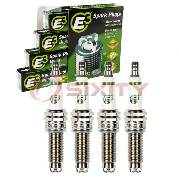 4 pc E3.82 E3 Spark Plugs compatible with 3423 3441 3445 3461 3483 7751 90074 92924 9407 94716 95710 9620 9621 DILZKR7A11DS DILZKR7A11G DILZKR7B11GS DXU22HCRD11S ILZKR7B PLKR7B8E RER8MC RER8ZWYCB4