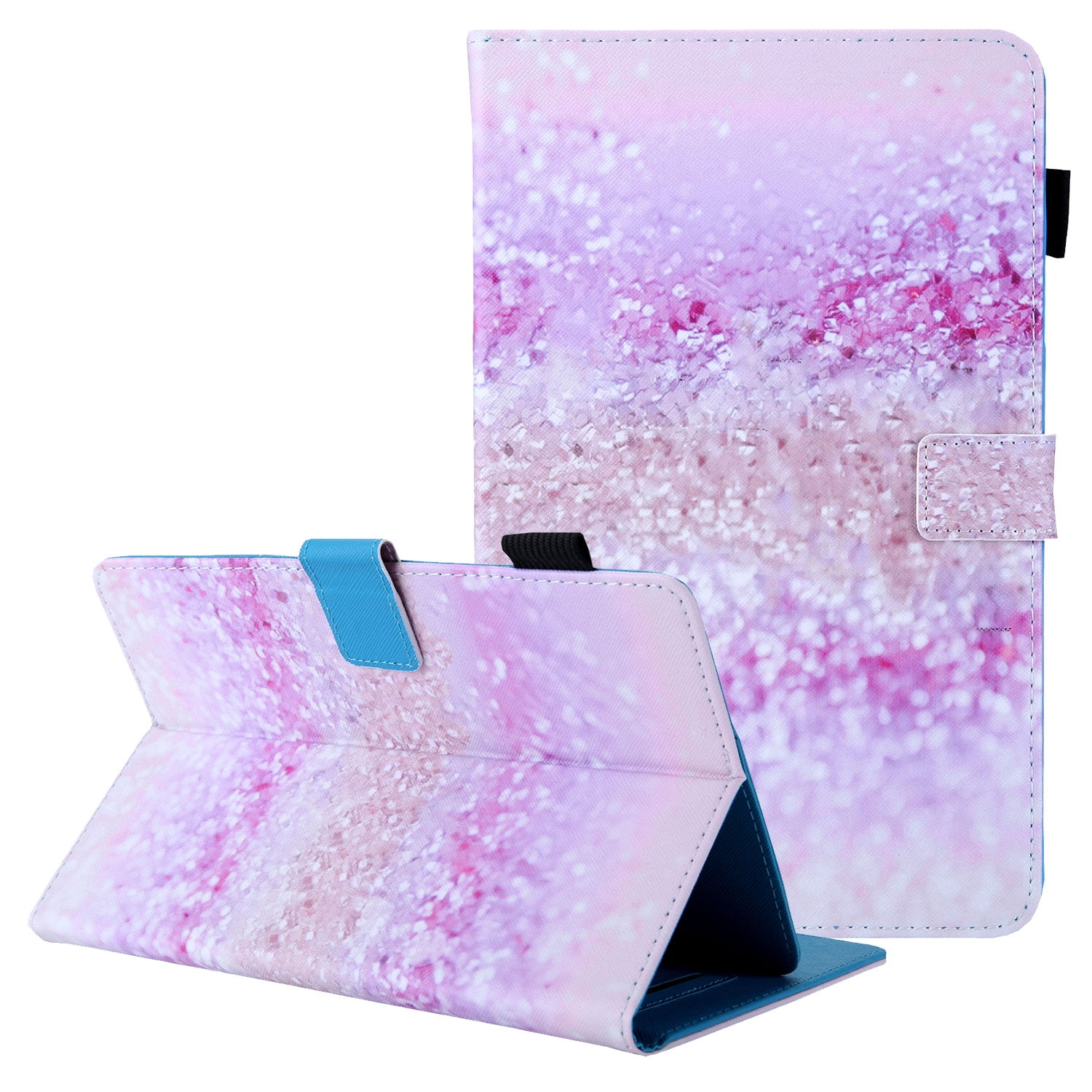 Kreta Grommen Kolonel Universal Case for 7 inch Tablet, Allytech Stand Card Pocket Cover with  Pencil for 6.8" 7" Samsung Galaxy Tab 2/3/4/A/E 7.0/Fire 7/for HP/for  Huawei/for Asus and Other 6.5"-7.5" Tablet,Pink Glitter - Walmart.com