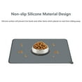 thumbnail image 4 of Dog Food Mat, Silicone Dog Cat Bowl Mat, Non Slip Waterproof Pet Feeding Mat Food Container for Small Animals, Gray, 4 of 8