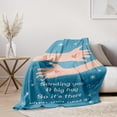 thumbnail image 4 of Hug Blanket, Inspirational Blanket Gifts for Women, Mental Health Gifts, Sobriety Gifts for Women, Encouragement Gifts for Women Friends, Get Well Soon Gifts After Surgery Motivational Blanket 50x60, 4 of 6