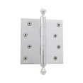 thumbnail image 6 of Grandeur 809002 Solid Brass 4 X 4" Plain Bearing Square Corner Mortise Door Hinge - Brass, 6 of 7