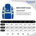 thumbnail image 5 of ProtectX High Visibility Long Sleeve Shirts Reflective Hi Vis Safety Shirt for Men Class 3 Construction Shirt 1 Pack Hoodie Blue X Large, 5 of 6