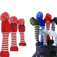 thumbnail image 2 of 3pack Versatiles Golfs Club Covers Golfs Club Head Protective Covers Knitted Covers Washable Golfs Accessories, 2 of 8