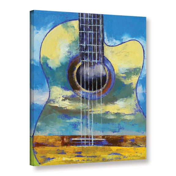 ArtWall Michael Creese Guitar and Clouds Wall Art