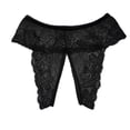 thumbnail image 2 of HOMBOM Low Rise Underwear for Women Open Crotch Soft Comfort Waist Everyday Wear Sheer Lace Panties for Ladies Black M, 2 of 6