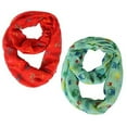 thumbnail image 5 of Peach Couture Stunning Colorful Lightweight Vintage Owl Print Infinity Loop Scarf, 5 of 7