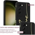thumbnail image 4 of for Samsung Galaxy S23 Plus Case, Back Cute Plating Love Letter Graphic with Anti-Fall Lens Cameras Cover Protection Soft TPU Shockproof Anti-Fingerprint Phone Cases for Women Girls -Black, 4 of 12