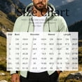 thumbnail image 5 of longantii Waterproof Jackets for Men Trendy Windbreaker Turndown Collar Rain Jacket Long Sleeve Zip Up Jacket Loose Fit Fall Winter Cycling Tops Green 3XL, 5 of 5