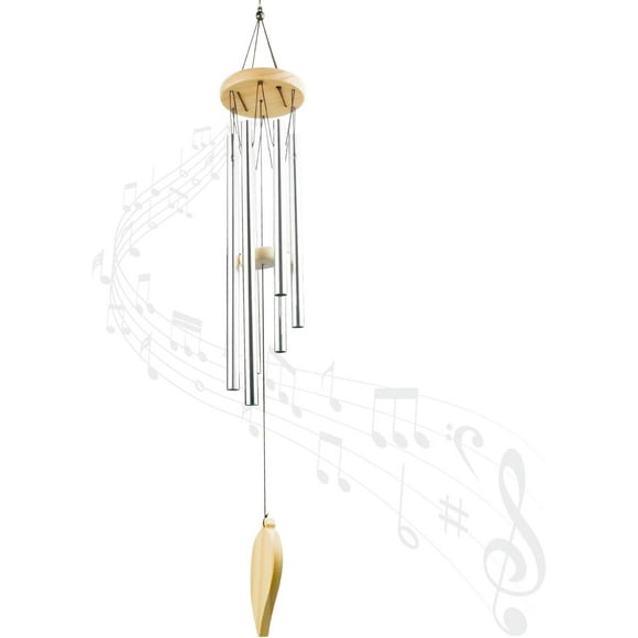 Nature's Concerto, Wind Chime With Clear Tones, Aluminum Tubes Swing In The Breeze, Decorative Beauty For Patio And Yard, Pentatonic Scale Offers Uplifting Melodies, Easy To Customize