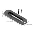 thumbnail image 2 of GETAJGHSD 1 Set Handles for Pocket Doors Recessed Design in Black Color, 2 of 8