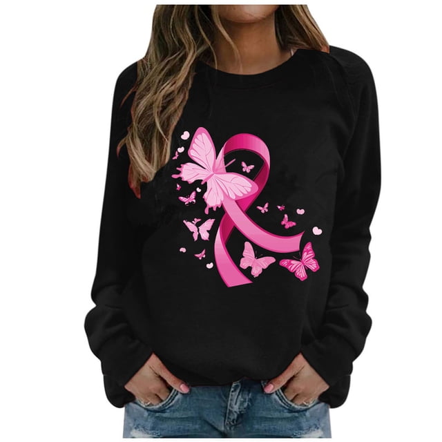 Blouses pour Femmes, Blouses pour Femmes Mode, Mode Décontractée Imprimé Col Rond Ample Manches Longues T-Shirt Blouse
