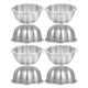 thumbnail image 3 of Molde para pudín (8 unidades): Moldes de aluminio para pudín, gelatina y pasteles. Moldes antiadherentes para magdalenas, pasteles y postres., 3 of 5