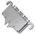 thumbnail image 5 of 3 Point 4 String Bass Bridge Tailpiece Zinc Alloy Bridges With Saddle Replacement Parts For Style Bass,silver, 5 of 5