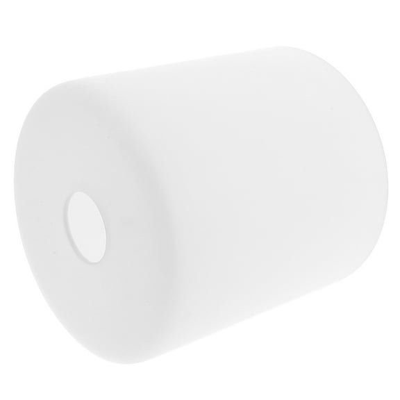Hemobllo White Cylindrical Glass Lampshade Replacement for E27 Bulb Holder Soft Lighting