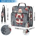 thumbnail image 2 of FORMRS Zipper Binder with Shoulder Strap 2-inch Ring 500 Sheet Capacity File Bag, Christmas Santa, 2 of 5