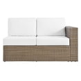 thumbnail image 6 of Lounge Sectional Sofa Set, White, Rattan, Wicker, Outdoor Patio Balcony Cafe Bistro Garden Hospitality Restaurant, Modern Contemporary HB34710, 6 of 13