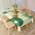 thumbnail image 3 of Green Tie Dye Rectangle Tablecloth 60"x102",Waterproof Polyester Rectangle Table Cloth, Wipeable Spillproof Polyester Tablecloth for Dining, Camping, Indoor and Outdoor, 3 of 6