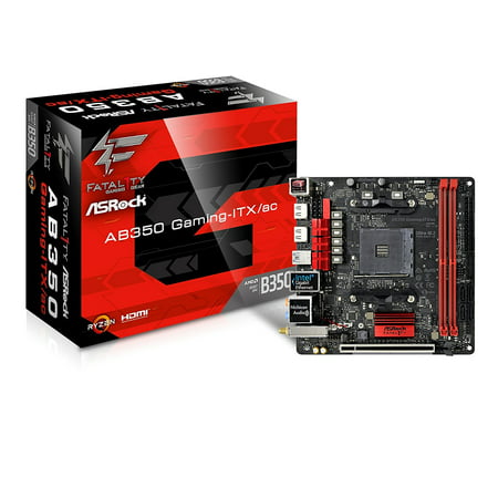 ASRock AB350 Gaming-ITX/ac AM4 AMD B350 SATA 6Gb/s USB 3.0 HDMI Mini ITX AMD