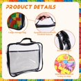 thumbnail image 5 of Bolsa Organizadora de Juguetes de 4 Piezas para Ladrillos, Juego de Bloques de PVC Transparente con Cremallera, Estuche Impermeable para Juegos de Mesa., 5 of 5
