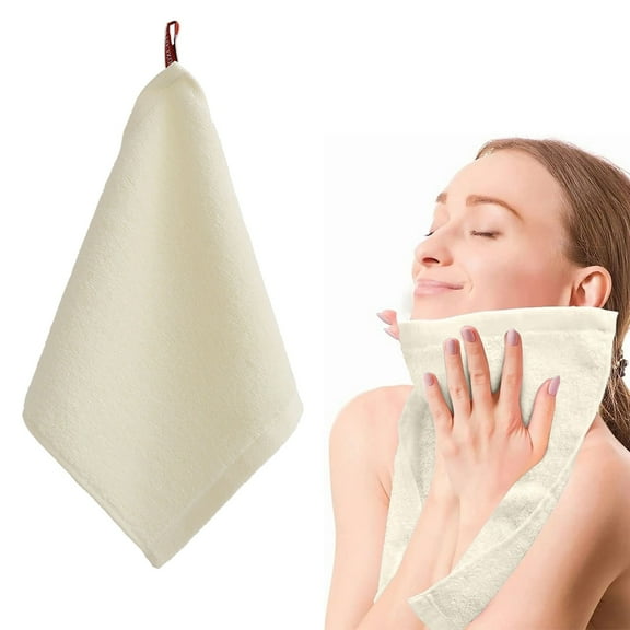 Yellow Hand Towels Facial Towels Highly Absorbent Soft Lightweight Towels 5Pcs Cotton Small Square Towel Kitchen Towels Cotton Easy to Wash 9.84x9.84 In