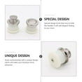 thumbnail image 4 of IFANLANDOR 2Pcs White Round Cabinet Knobs Pull Handles For Office And Dormitory, 4 of 8