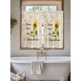thumbnail image 4 of Sunflower Living Room Curtains 2 Panel, Vintage Botanical Cafe Window Treatment, Farmhouse Bedroom Bathroom Kitchen Curtains Drapes 104"x45", 4 of 6