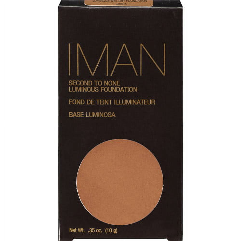 IMAN Cosmetics Second to None Luminous Foundation, Deep Skin, Earth 5