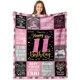 thumbnail image 1 of LHSHID Teenage Girls 11th Birthday Gifts Throw Blanket Happy 11th Birthday Decorations Blanket for Girls Birthday Gifts for 11 Year Old Girl Daughter Bestie Sister 50"x60", 1 of 7