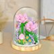 thumbnail image 3 of Bloques de construcción Accesorios de bricolaje con cubierta transparente Base de madera Decoración del hogar Juego de bloques de construcción de flores de bonsái Suministros para fiestas, 3 of 7