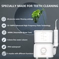 thumbnail image 4 of 2 Modes Countertop Water Flosser with 40 Pressure Settings, 600ml Detachable Tank, 5 Nozzles for Braces and Sensitive Gums, White, 4 of 16
