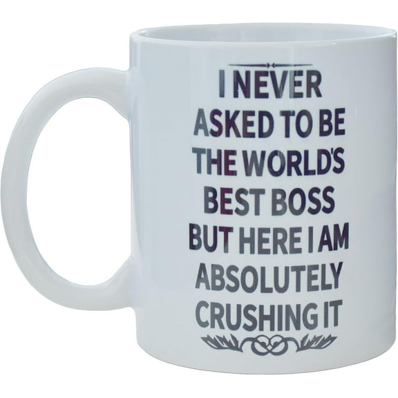 Boss Lady Coffee Mugs with Handle, 11oz Funny Ceramic Cup, Cup for Office and Home, Best Gifts for Women/Mom/Girl/Female Entrepreneur Business Owner and Coworker