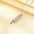 thumbnail image 5 of 3D Sunflower Urn Necklace for Ashes Cylinder Cremation Urn Pendant Necklace Cremation Jewelry Ash Memorial Pendant for Human Pet Ashes, 5 of 6